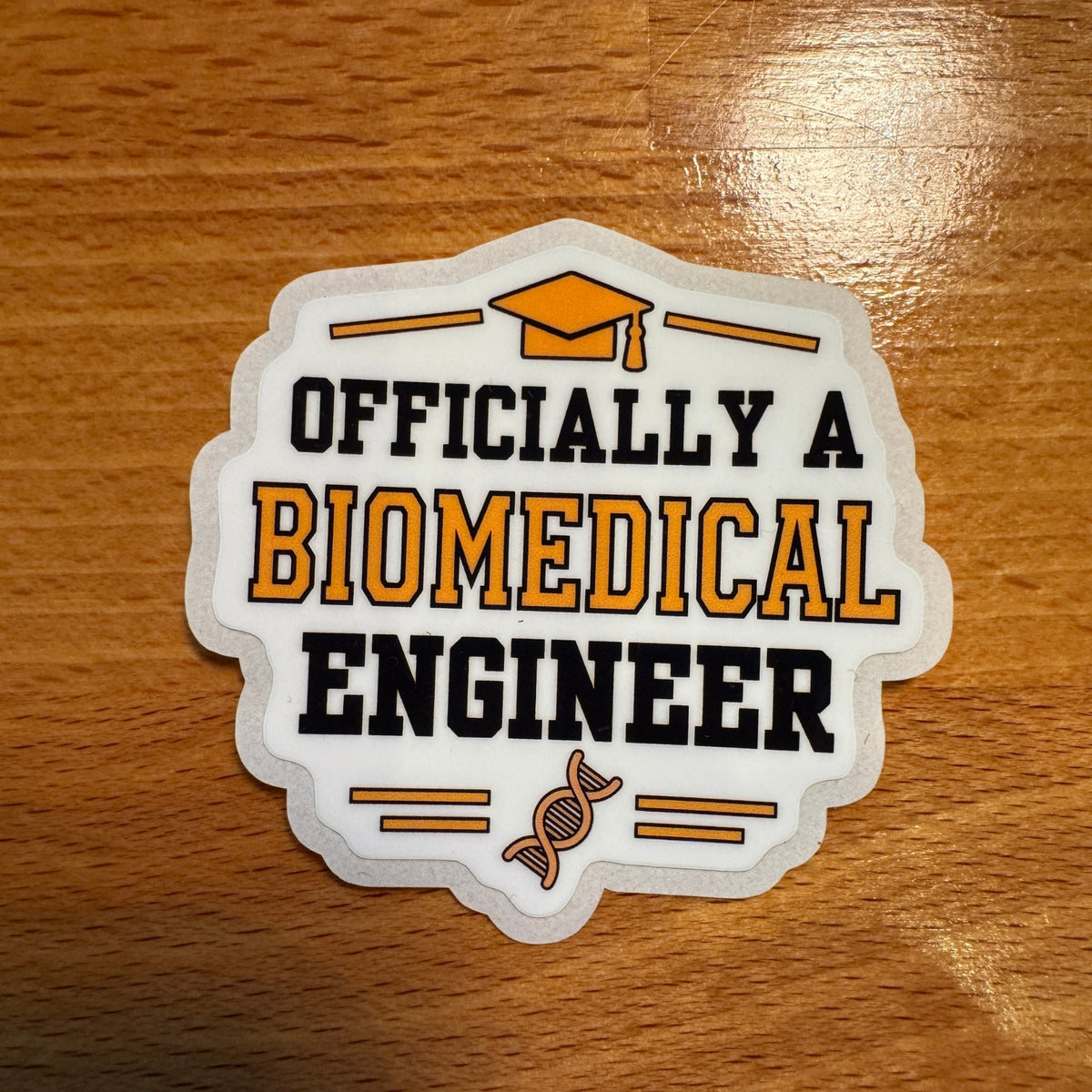 Officially a Biomedical Engineer Graduation Sticker | Biomedical Engineering Graduate Gift