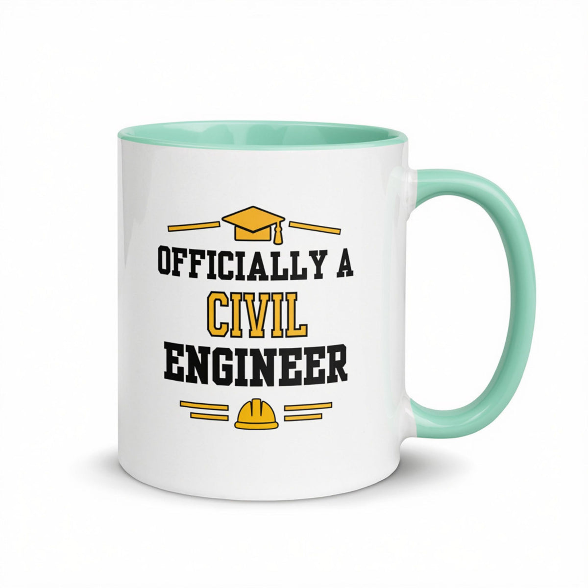 Personalised Civil Engineer Graduation Mug | Civil Engineering Graduate Gift Mint