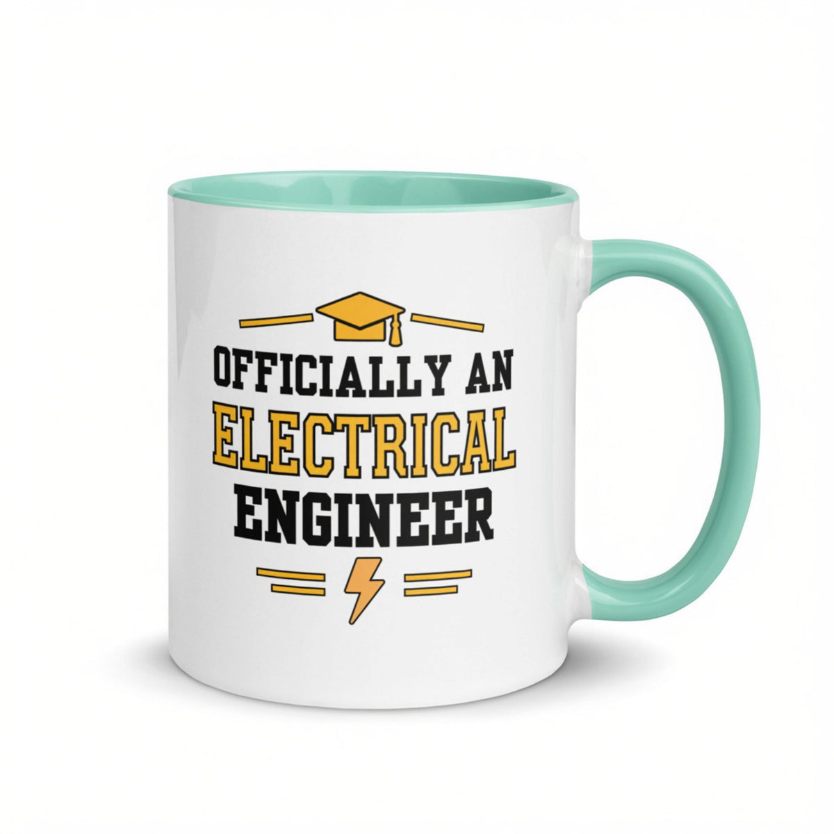 Personalised Electrical Engineer Graduation Mug | Electrical Engineering Graduate Gift Mint