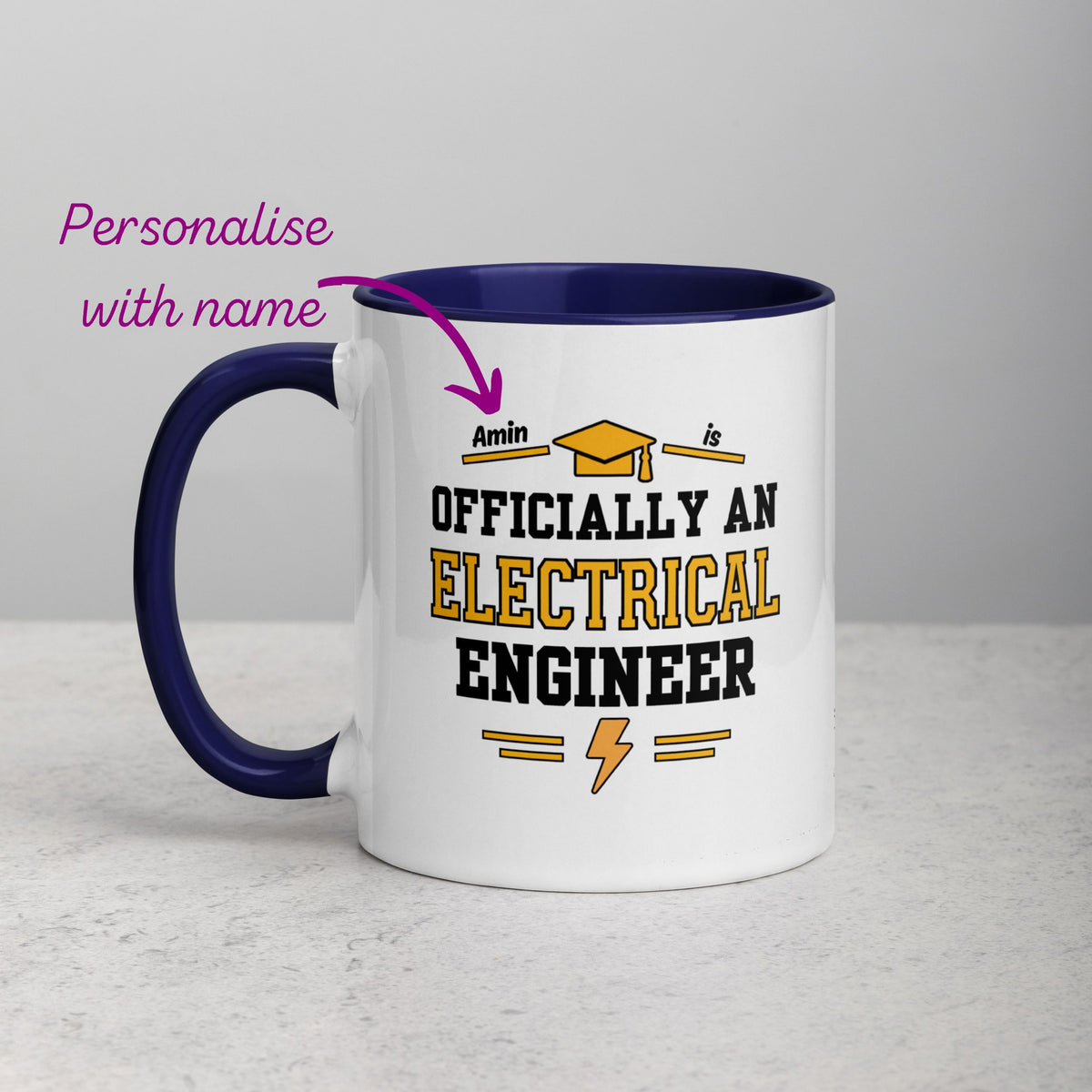 Personalised Electrical Engineer Graduation Mug | Electrical Engineering Graduate Gift