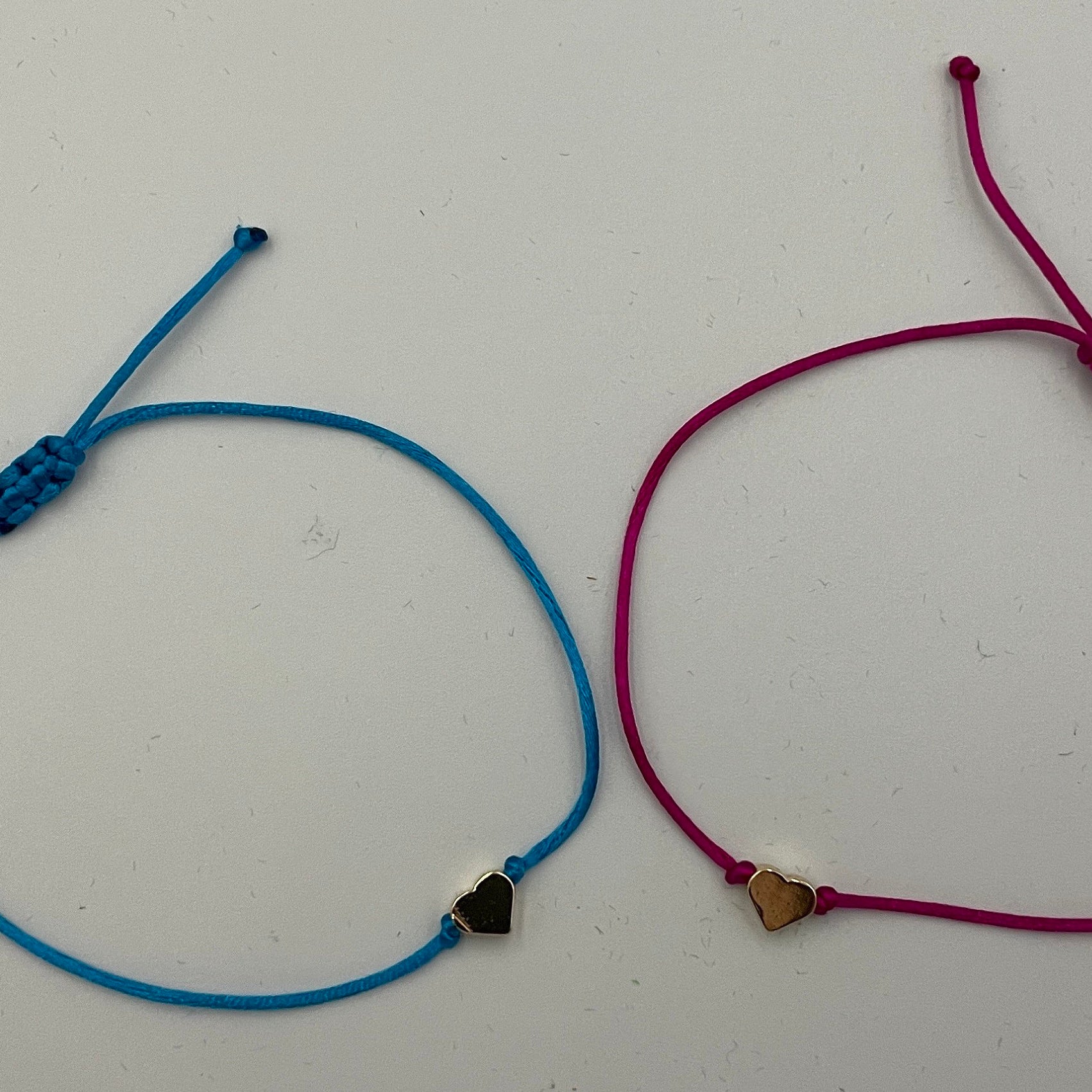Minimalist & Dainty Tiny Heart Friendship Bracelet in a variety of colours