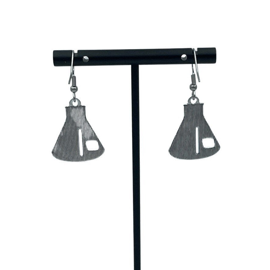 Science Lab Beaker Erlenmeyer Flask Earrings
