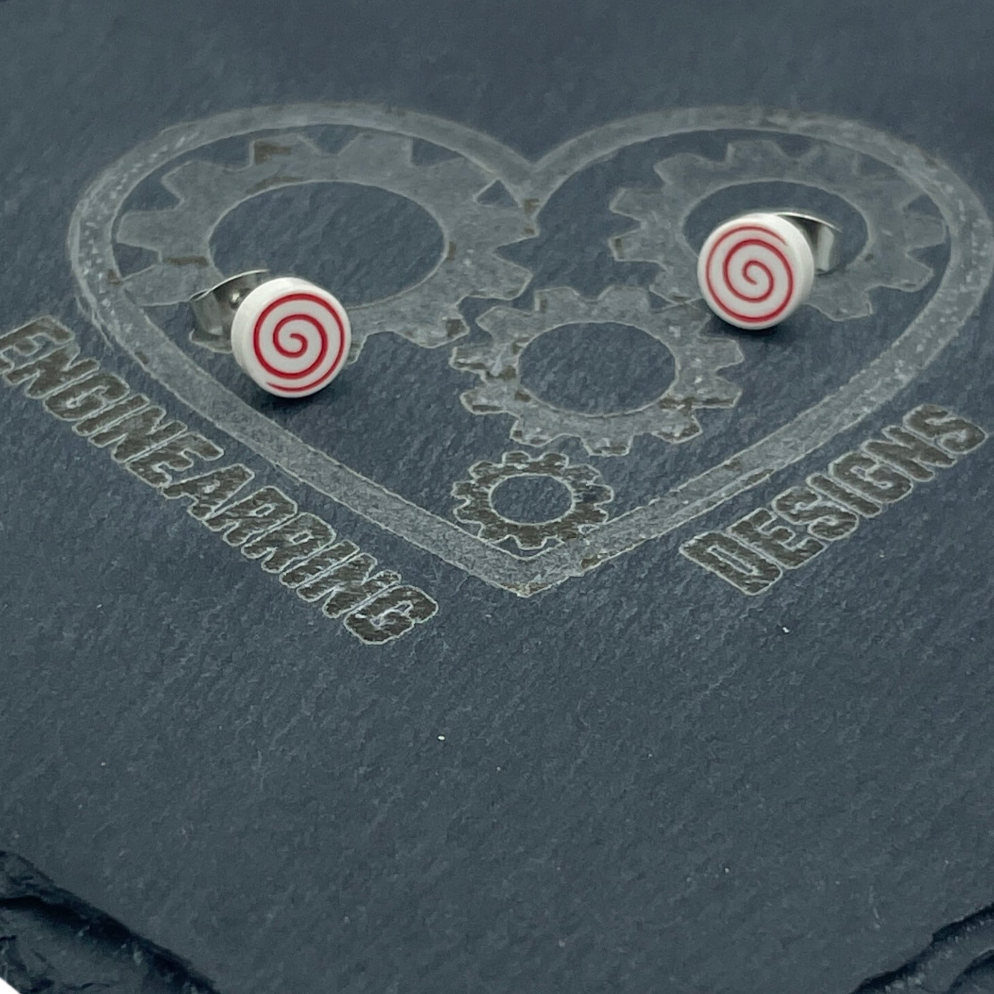 Lollipop Stud Earrings made with upcycled LEGO®