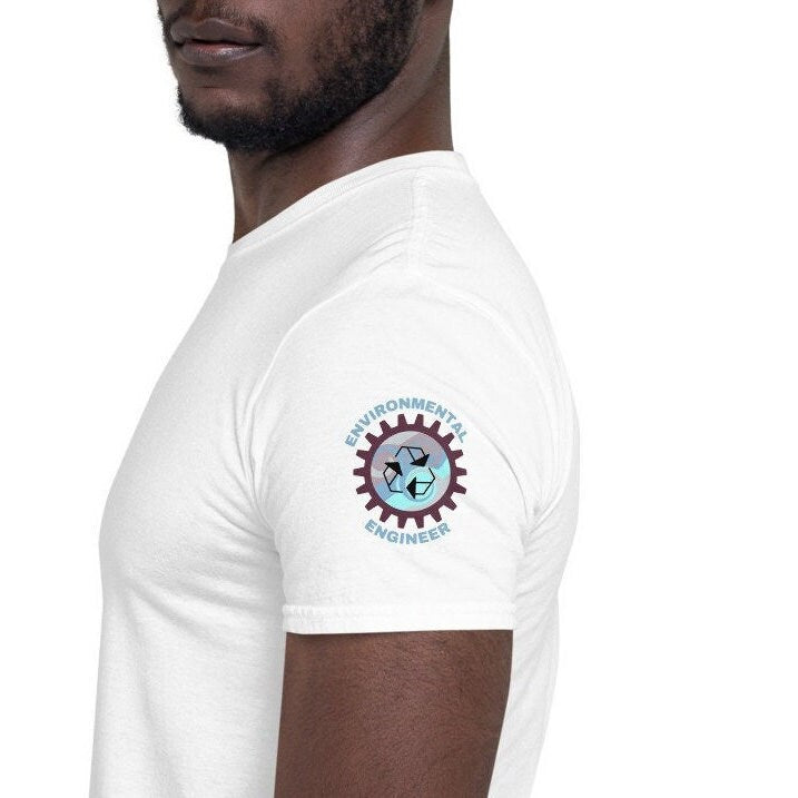 Environmental Engineer Sleeve Print T-Shirt White