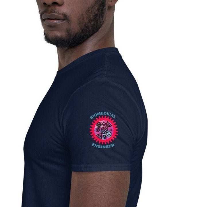 Biomedical Engineer Sleeve Print T-shirt Navy