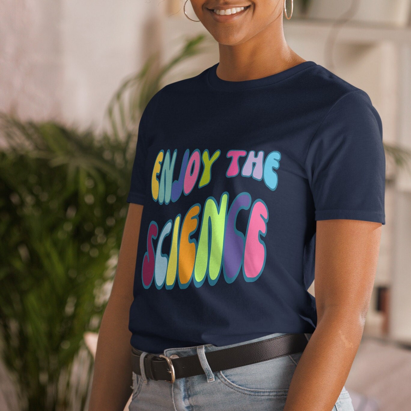 Funky Retro Enjoy the Science T-shirt