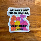 Women in Engineering Vinyl Sticker. Woman Engineer Empowerment Holographic Sparkle decal - Women and Girl Power
