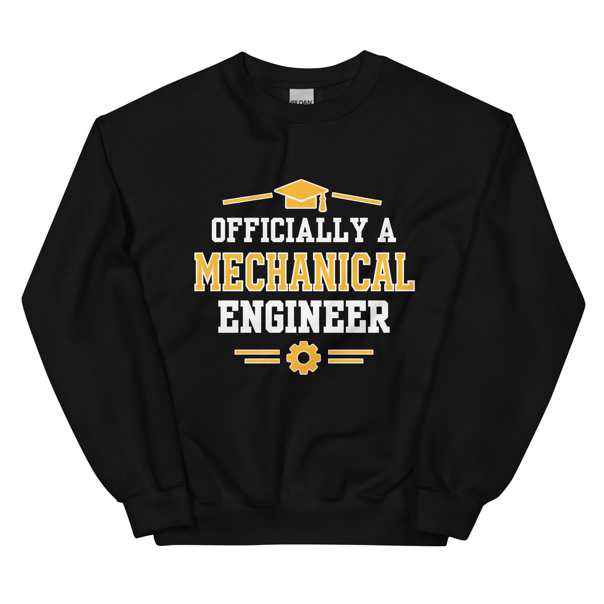 Mechanical Engineer Graduation Sweatshirt | Officially a Mechanical Engineer Gift Black
