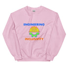 Inclusivity Engineer Sweatshirt. Celebrating Inclusive Engineering Engineering Light Pink