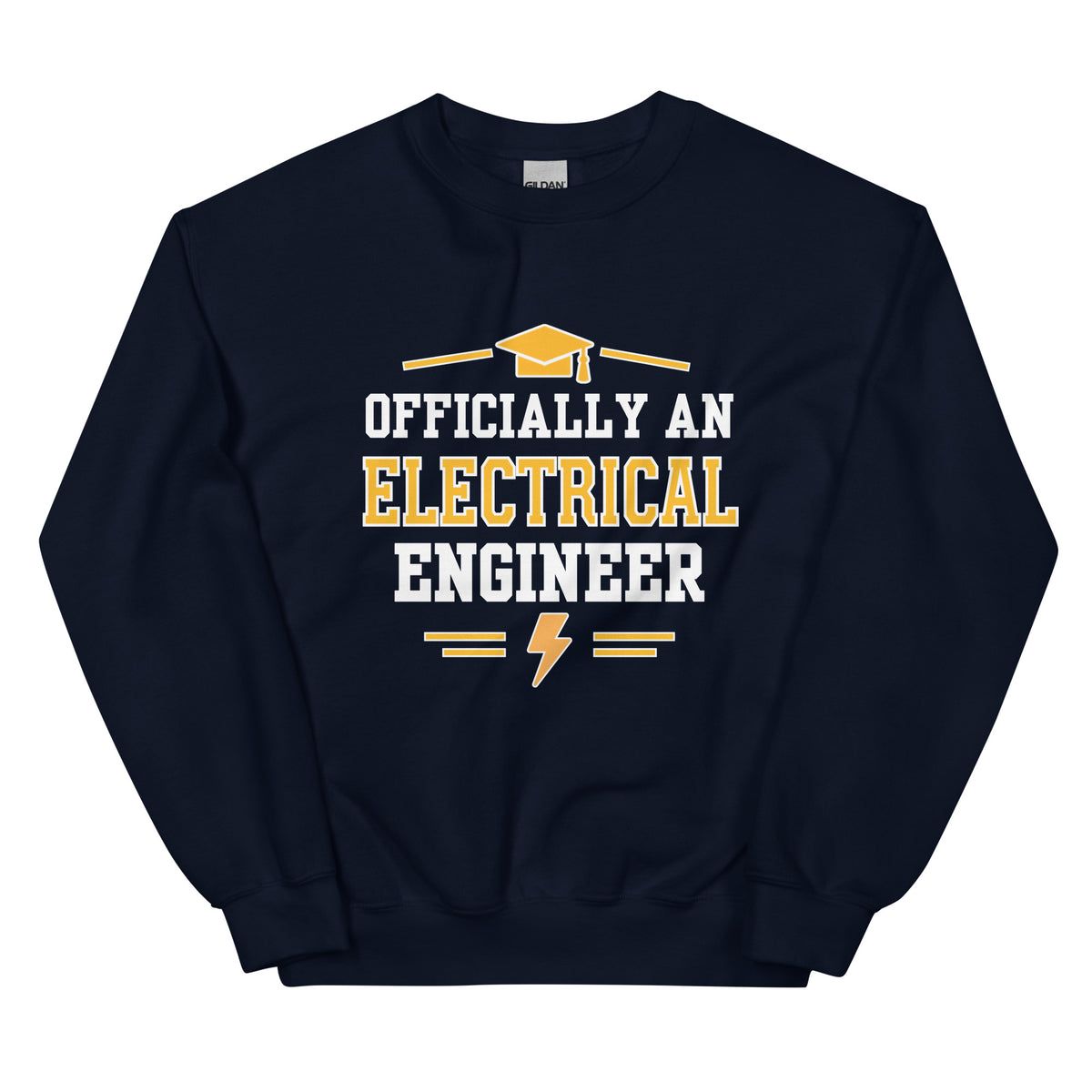 Electrical Engineer Graduation Sweatshirt | Officially an Electrical Engineer Gift Navy