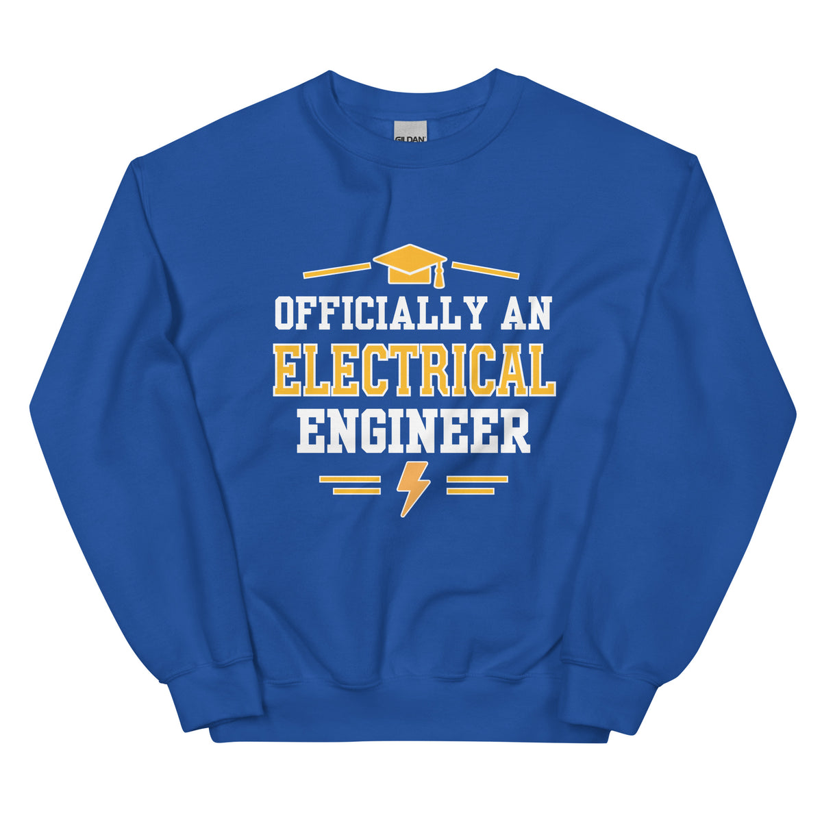Electrical Engineer Graduation Sweatshirt | Officially an Electrical Engineer Gift Royal