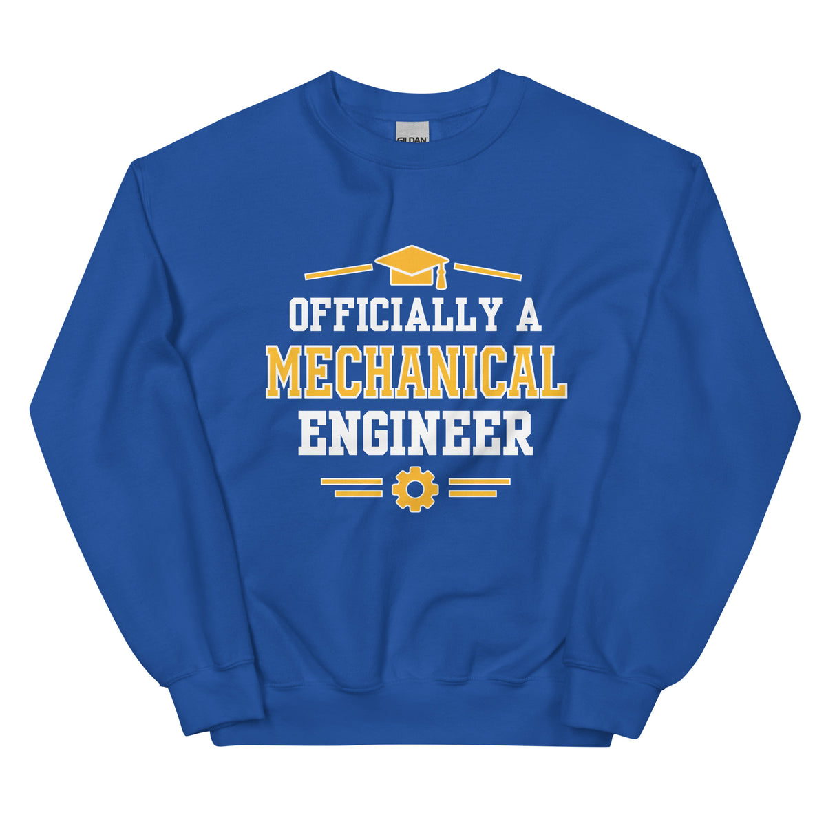 Mechanical Engineer Graduation Sweatshirt | Officially a Mechanical Engineer Gift Royal