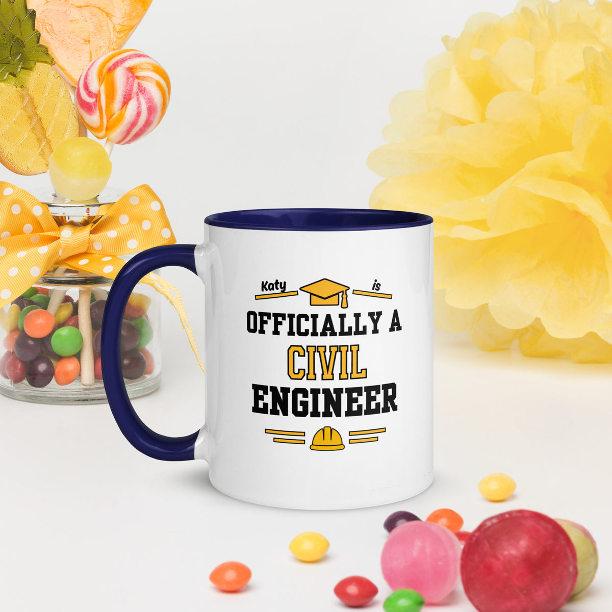 Personalised Civil Engineer Graduation Mug | Civil Engineering Graduate Gift