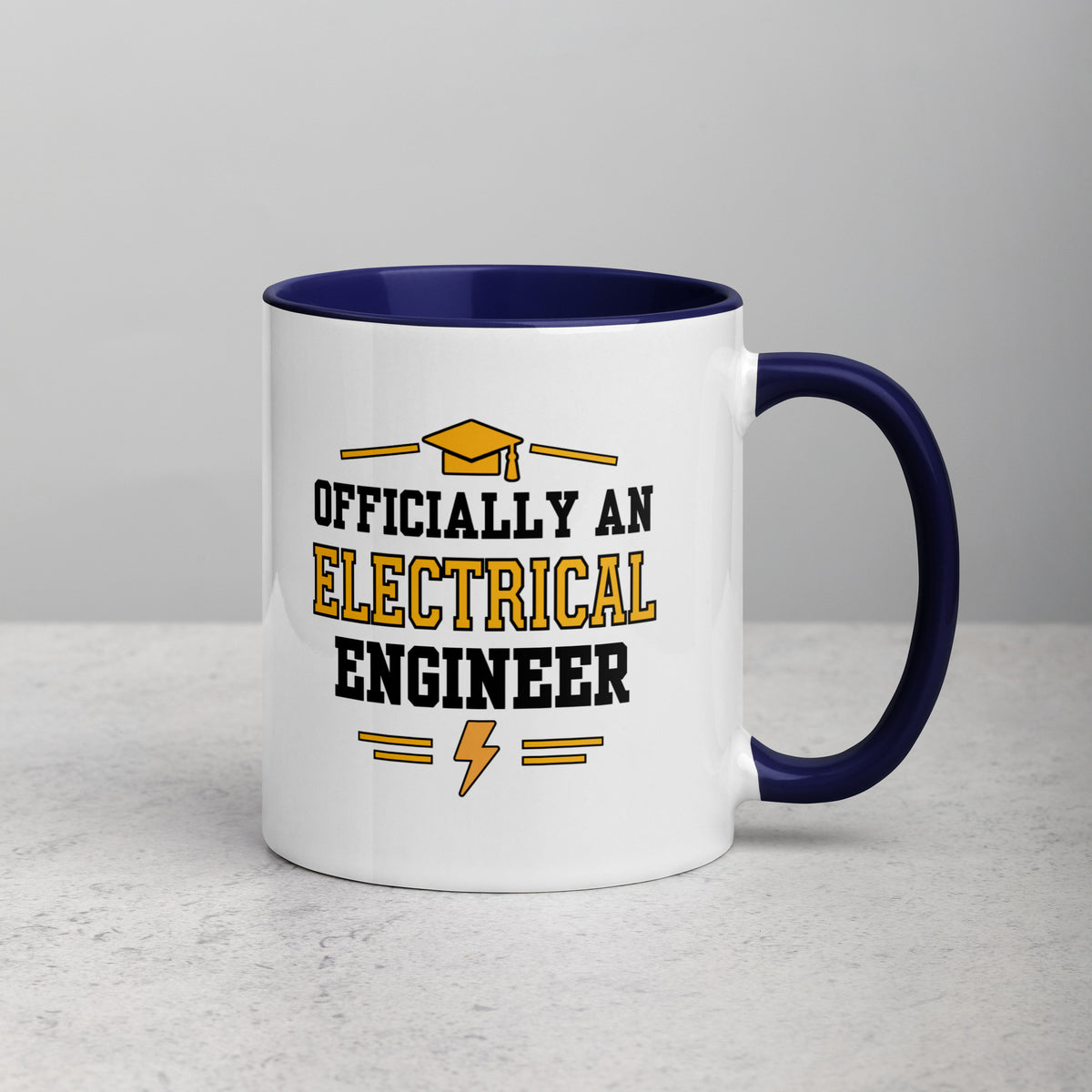 Personalised Electrical Engineer Graduation Mug | Electrical Engineering Graduate Gift Dark Blue