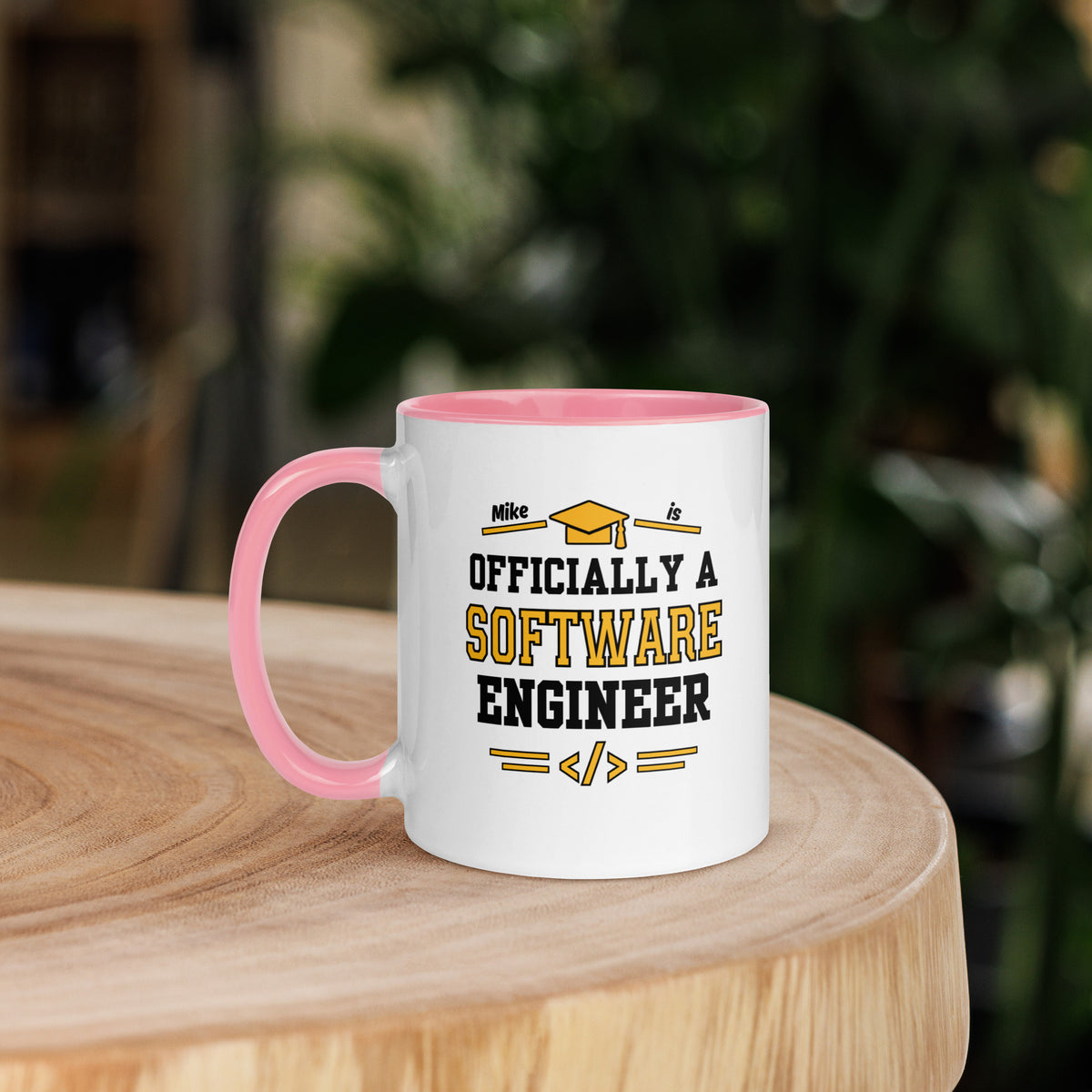 Personalised Software Engineer Graduation Mug | Software Engineering Graduate Gift