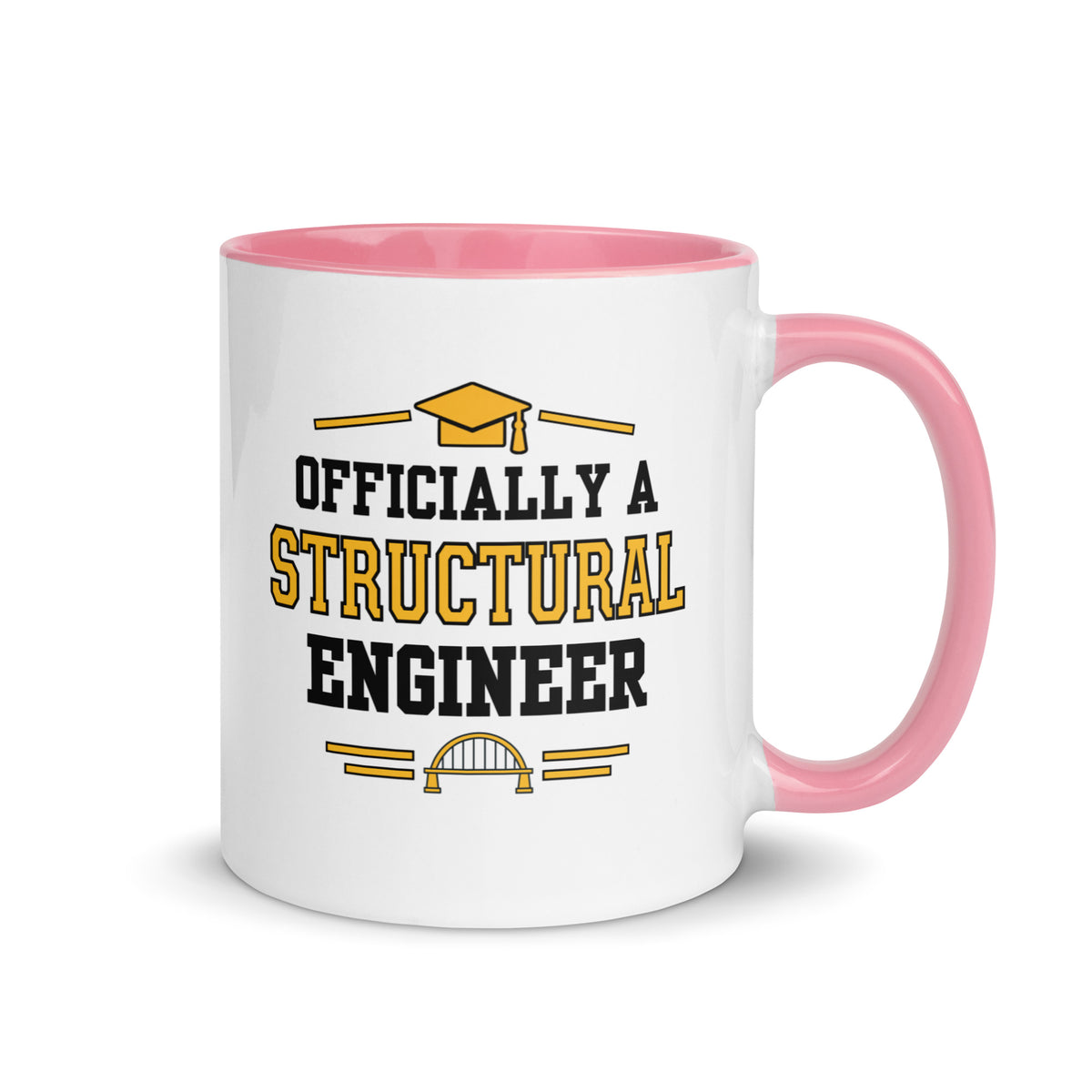Personalised Structural Engineer Graduation Mug | Structural Engineering Graduate Gift Pink