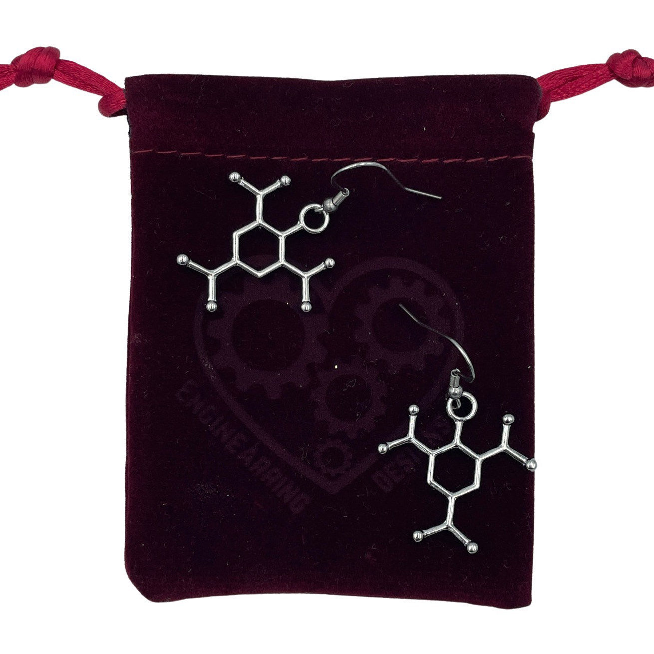 TNT Molecule Minimalist Geometric Earrings