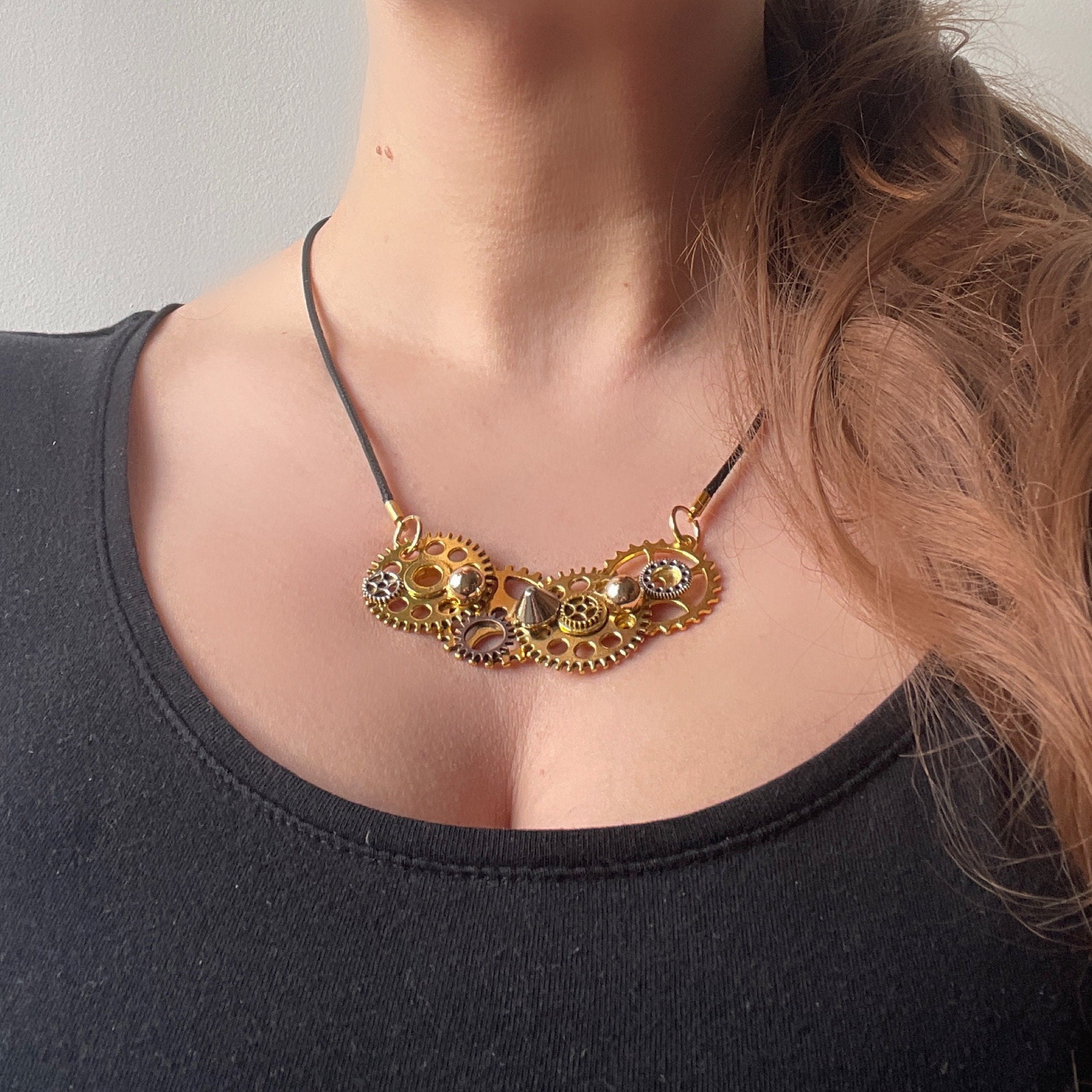 Gear and Rivet Unique Steampunk Handmade Necklace