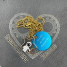 Personalised Astronaut on a Star Necklace. Customise colour/ name/ date