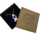 Cute Kawaii Bunny Astronaut with Heart Necklace