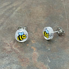 Bee Stud Earrings Made with upcycled LEGO®