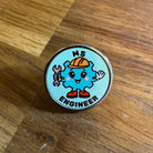 Ms Engineer Pin. Women and Girls in Science, Technology, Engineering, Maths. STEM Inspiration Badges