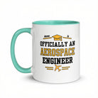 Personalised Aerospace Engineer Graduation Mug | Aerospace Engineering Graduate Gift Mint