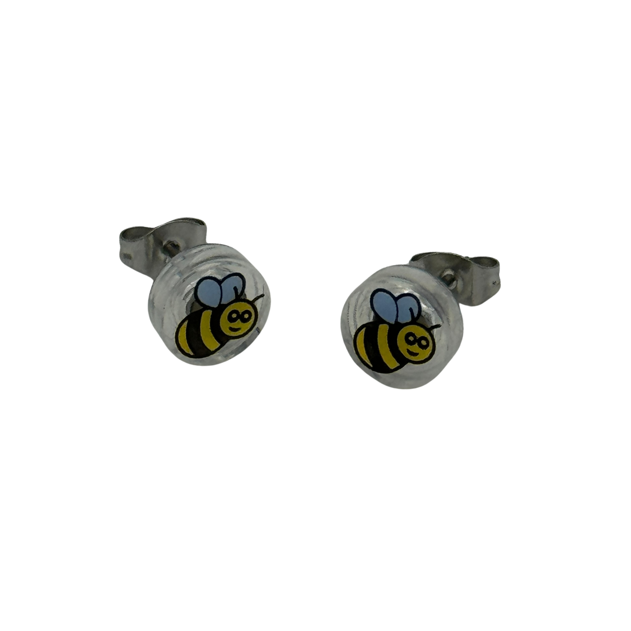 Bee Stud Earrings Made with upcycled LEGO®