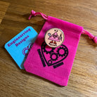 Ms Maths Pin. Women and Girls in Science, Tech, Engineering, Maths. STEM Inspiration Badges.