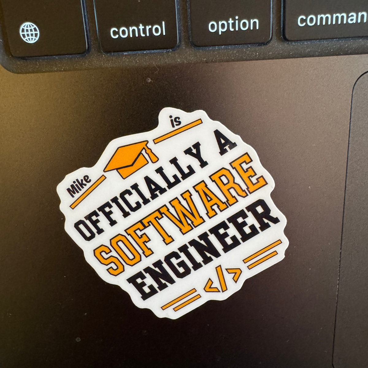 Personalised Officially a Software Engineer Graduation Sticker | Software Engineering Graduate Gift