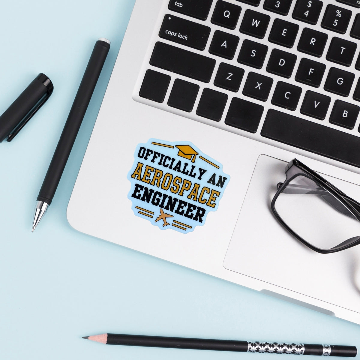 Officially an Aerospace Engineer Graduation Sticker | Aerospace Engineering Graduate Gift