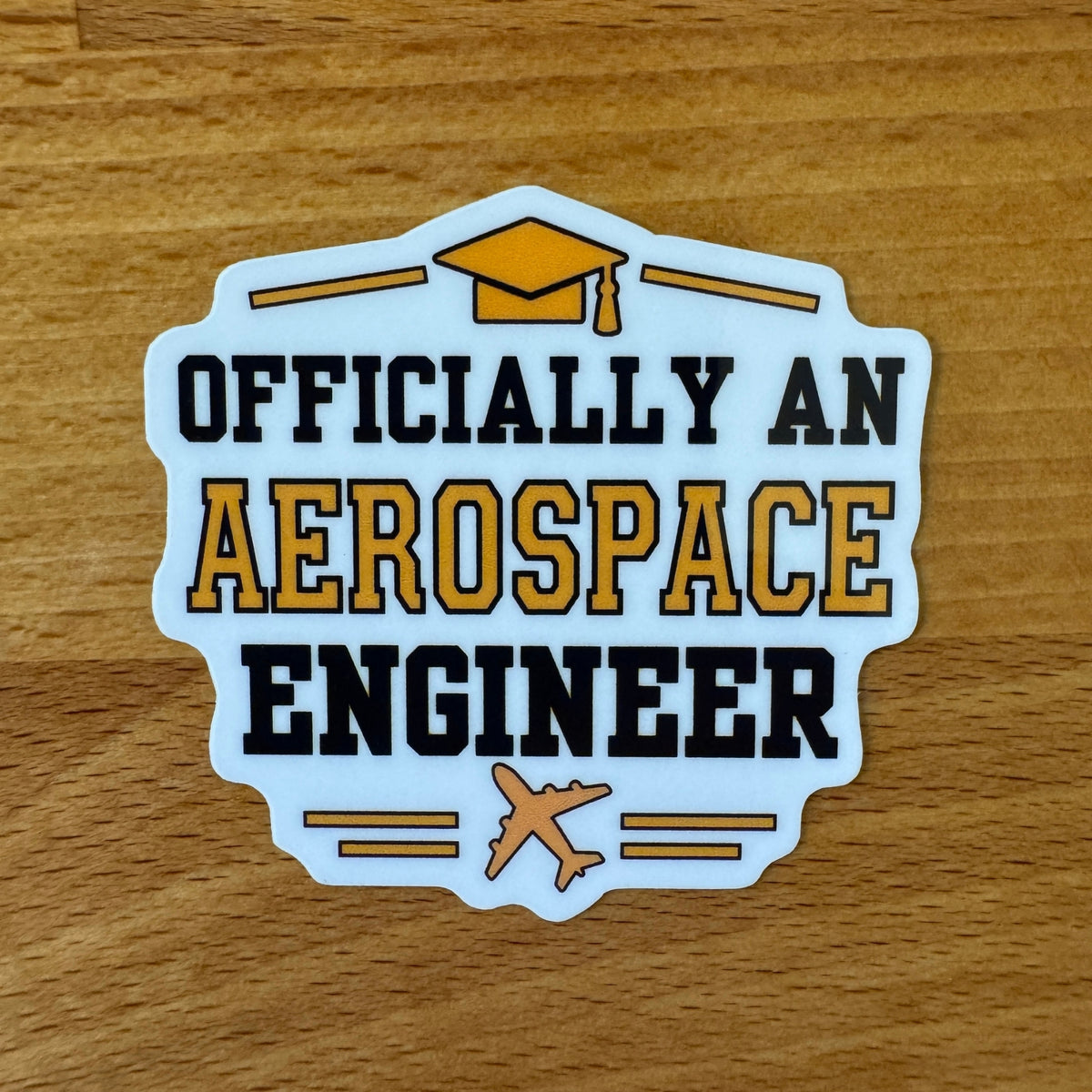 Officially an Aerospace Engineer Graduation Sticker | Aerospace Engineering Graduate Gift