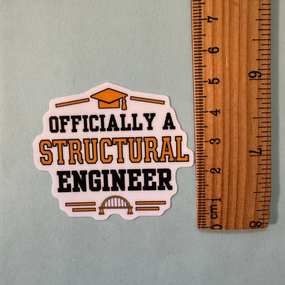 Officially a Structural Engineer Graduation Sticker | Structural Engineering Graduate Gift