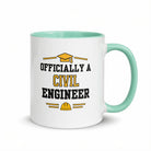 Personalised Civil Engineer Graduation Mug | Civil Engineering Graduate Gift Mint