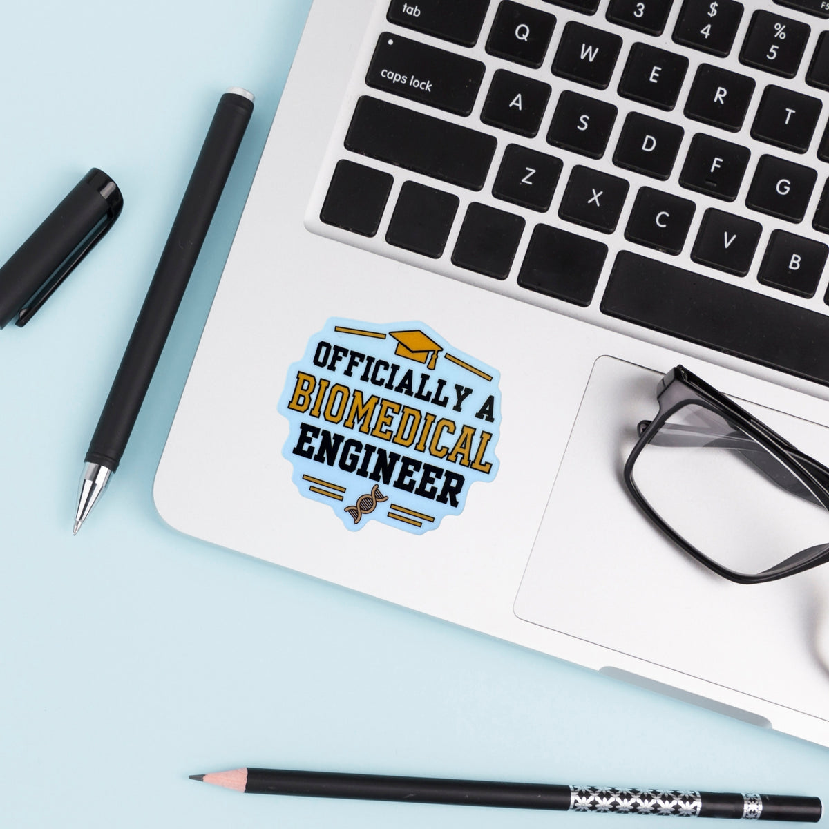 Officially a Biomedical Engineer Graduation Sticker | Biomedical Engineering Graduate Gift