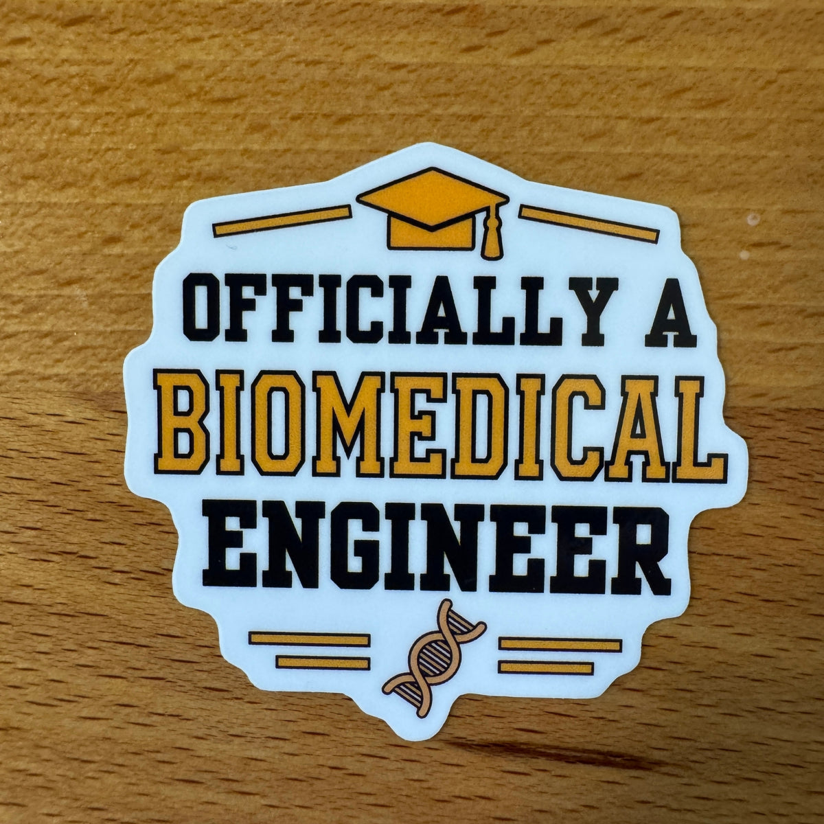 Officially a Biomedical Engineer Graduation Sticker | Biomedical Engineering Graduate Gift