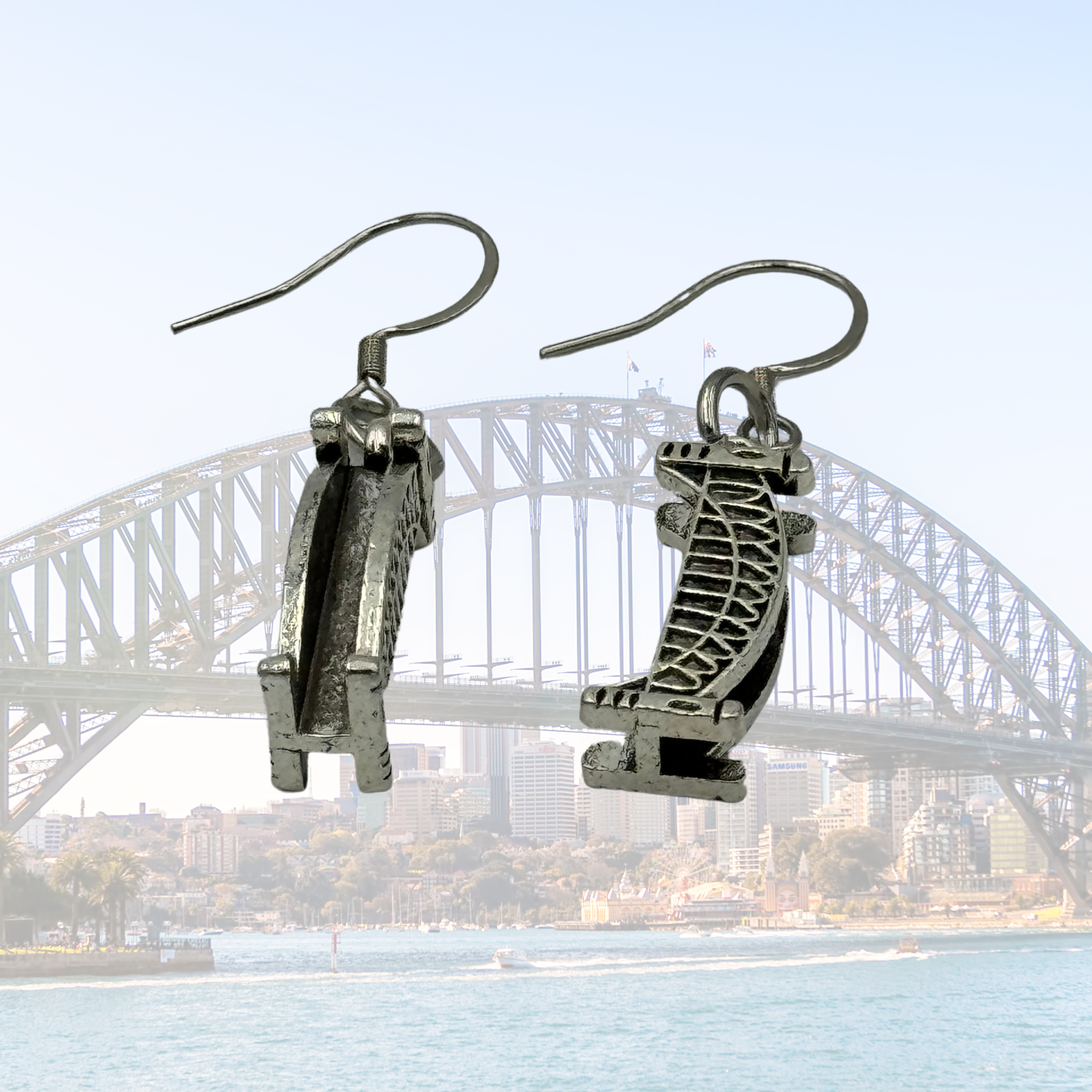 Bridge Engineer Earrings. Women in Civil or Structural Engineering Gift