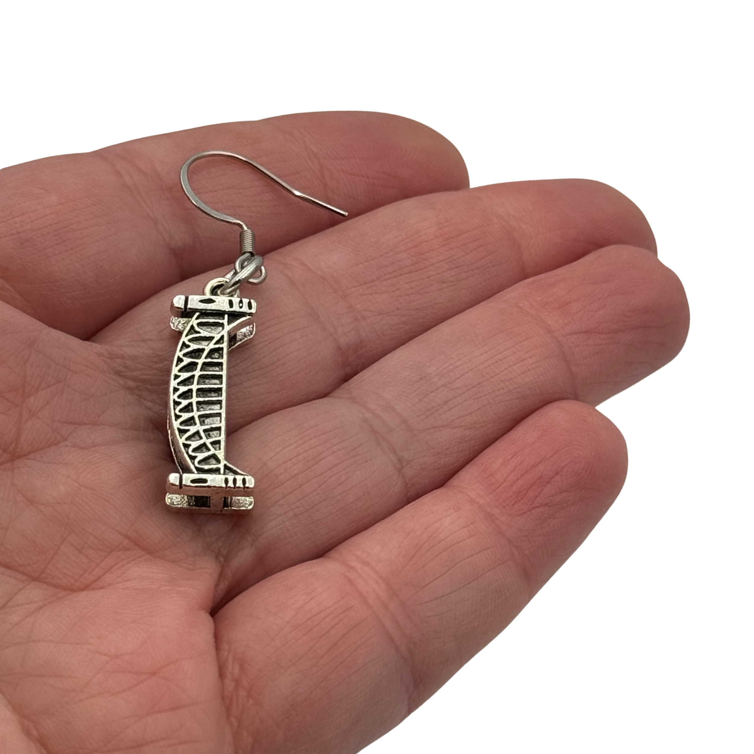 Bridge Engineer Earrings. Women in Civil or Structural Engineering Gift