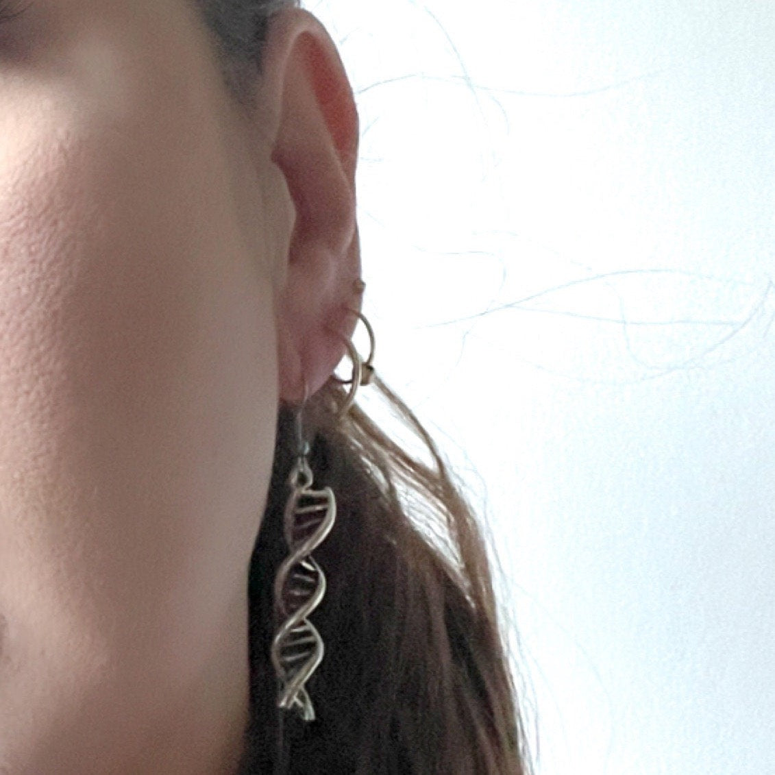 DNA drop Double Helix Earrings