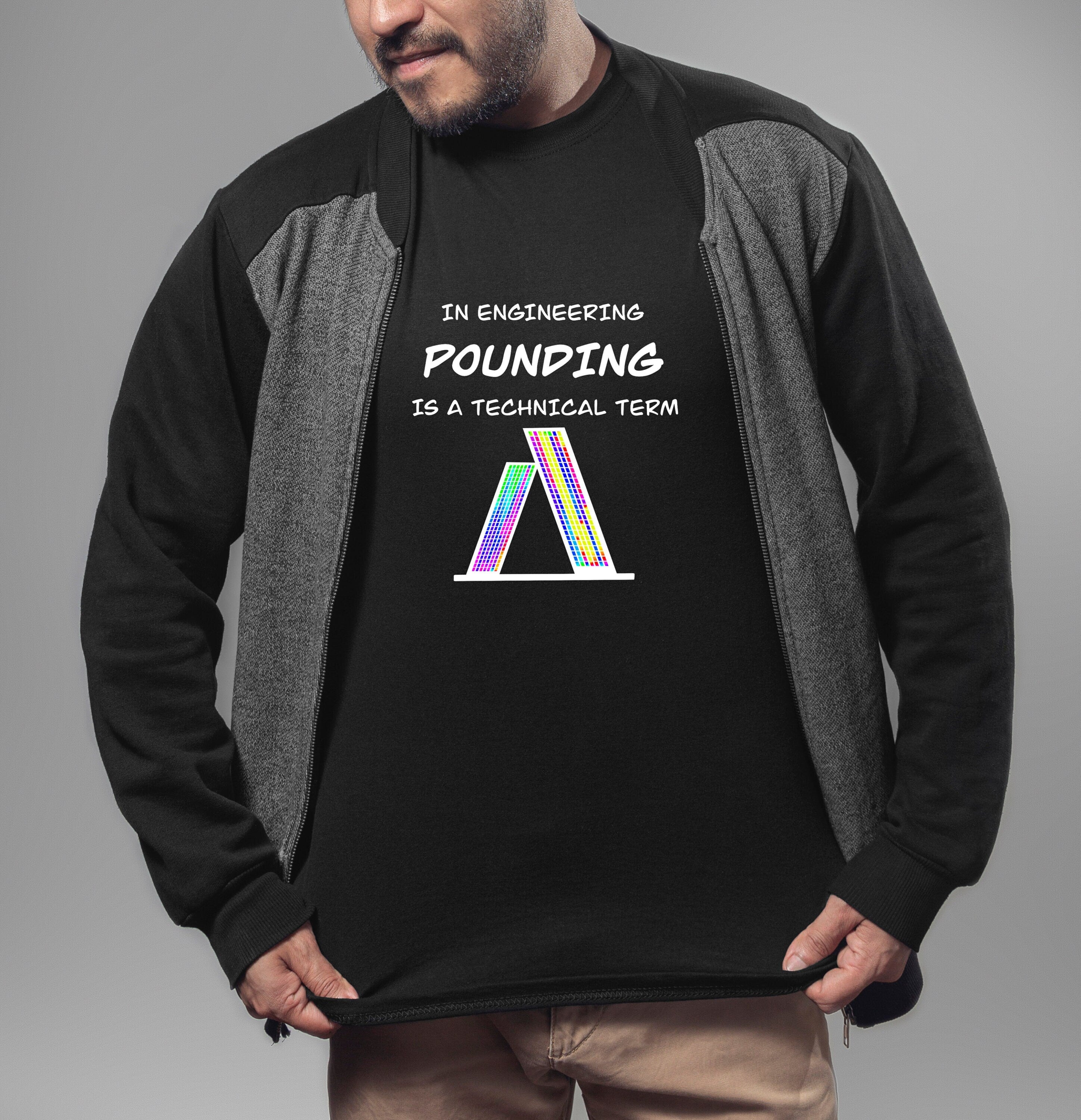 Design out Pounding! Naughty Engineering T-shirt