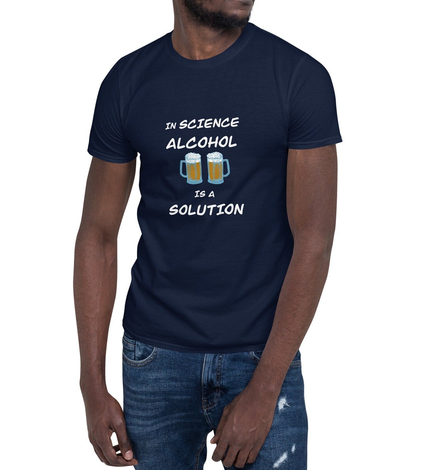 Alcohol IS a solution - Funny Science T-shirt