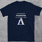 Design out Pounding! Naughty Engineering T-shirt Navy