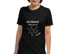 Science fuelled by Caffeine Original T-shirt. Caffeine Molecule Scientist Top