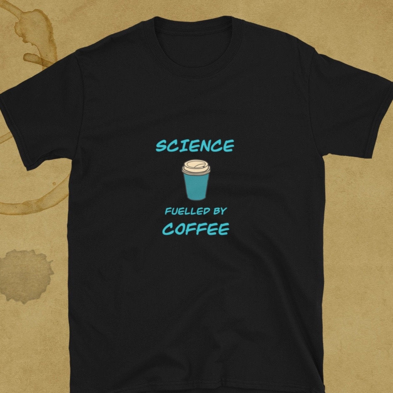 Science fuelled by Coffee T-shirt Black