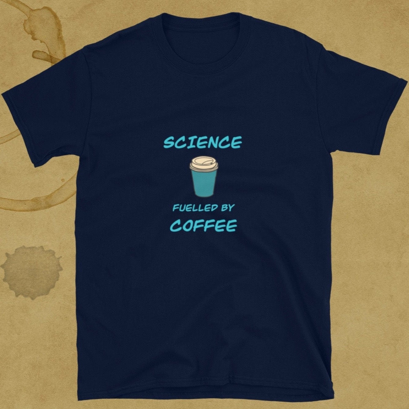 Science fuelled by Coffee T-shirt Navy