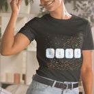 KISS Periodic Table Elements with mini hearts T-shirt. Geeky Valentine Gift.