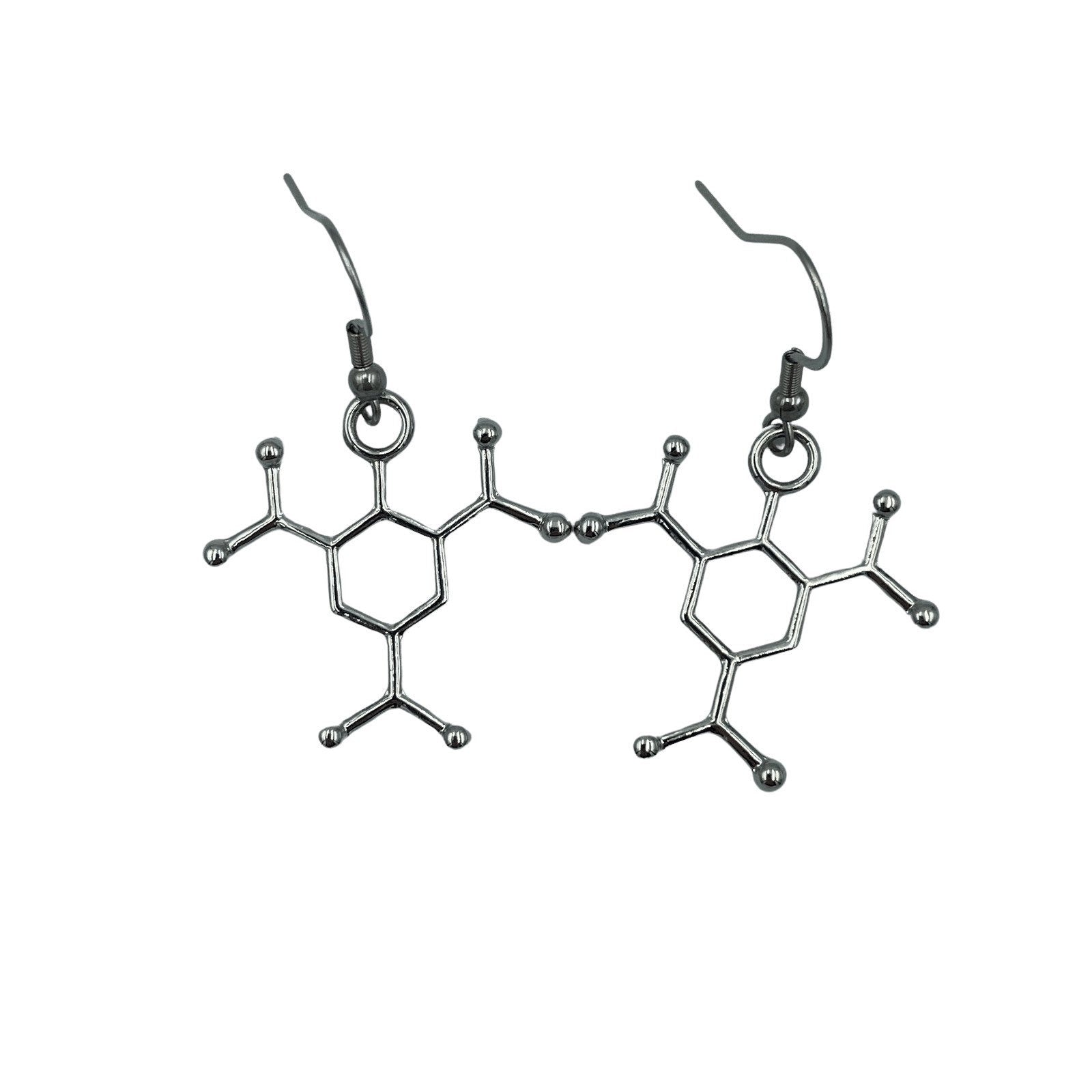 TNT Molecule Minimalist Geometric Earrings