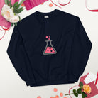 Love Potion Valentine Science Sweatshirt Navy