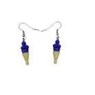 Triple Scoop Purple Ice cream Earrings made with upcycled LEGO®