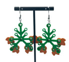 Floral Plant Earrings made with upcycled LEGO®